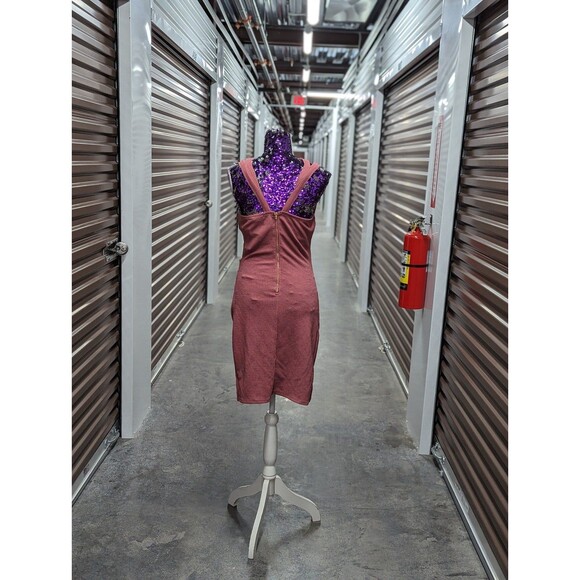 Crave Fame NWT Size Large Pink Mini Dress - Cinched Waisted and Cut out Design - Picture 2 of 7